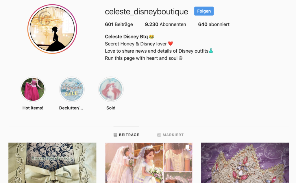 How to buy Secret Honey – Celeste Disney Boutiques Instagram