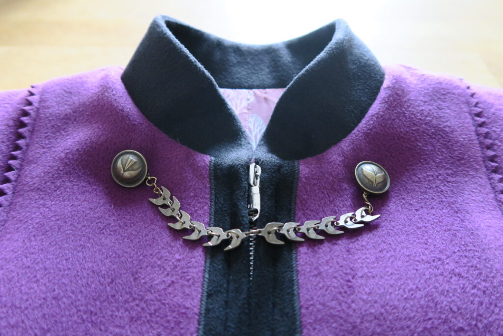 Neck Chain Detail Anna Frozen 2 Coat