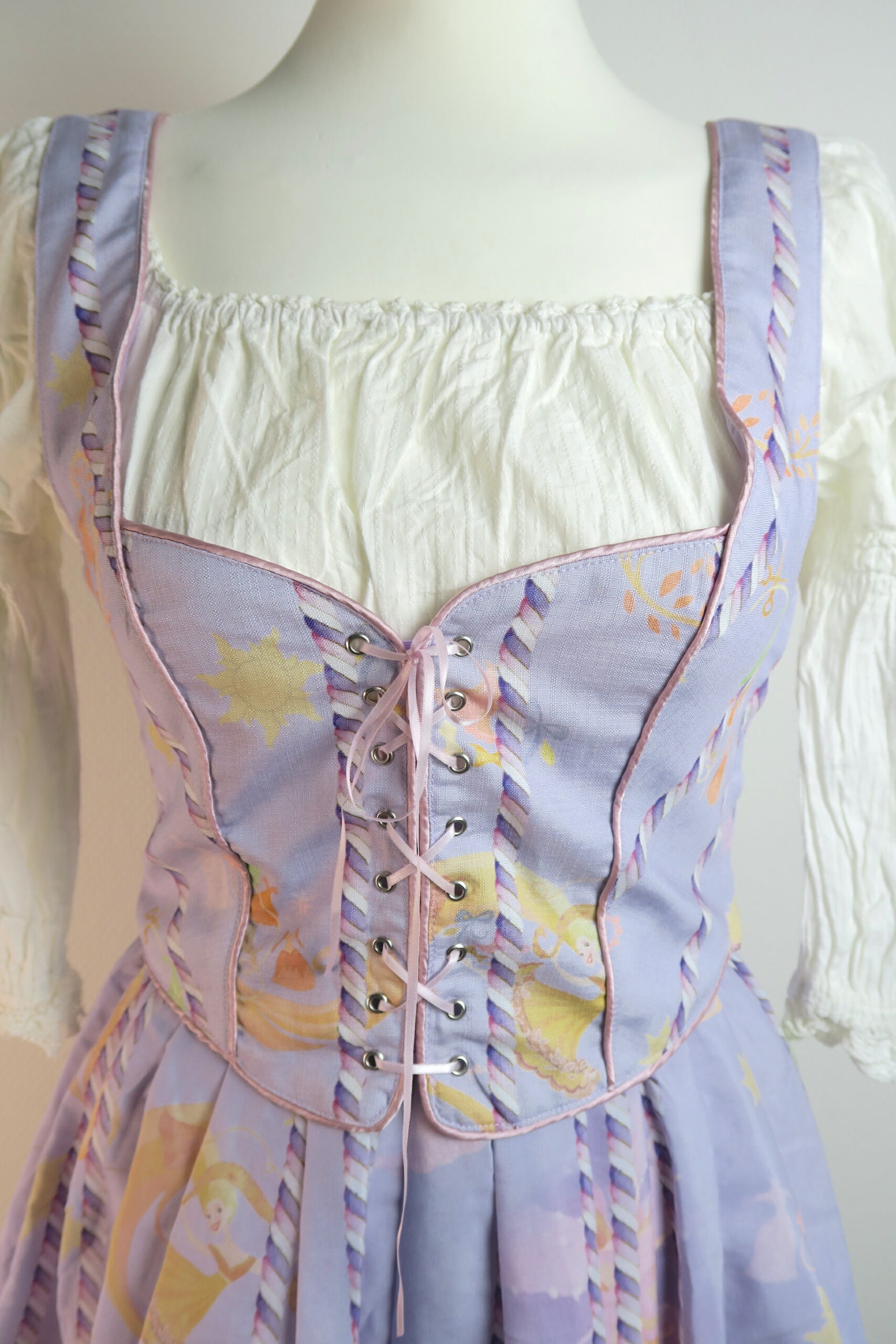 Bodice Detail Rapunzel Lavender Dress Secret Honey