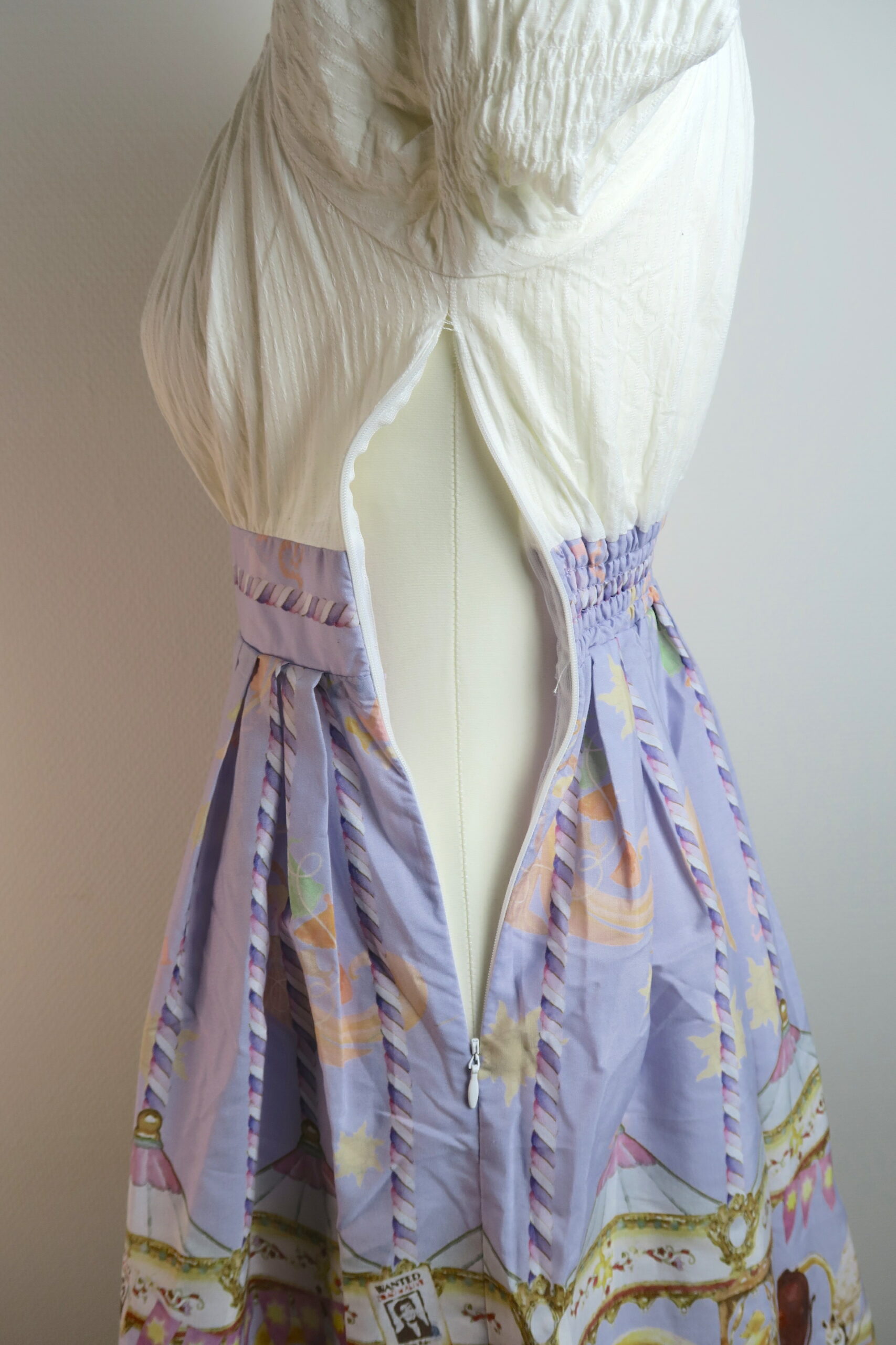 Zipper Detail Rapunzel Lavender Secret Honey Dress