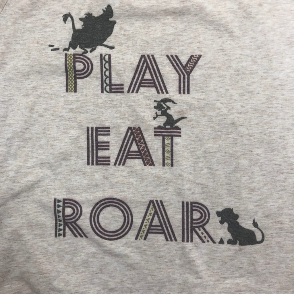 Eat, Play, Roar Print Shirt