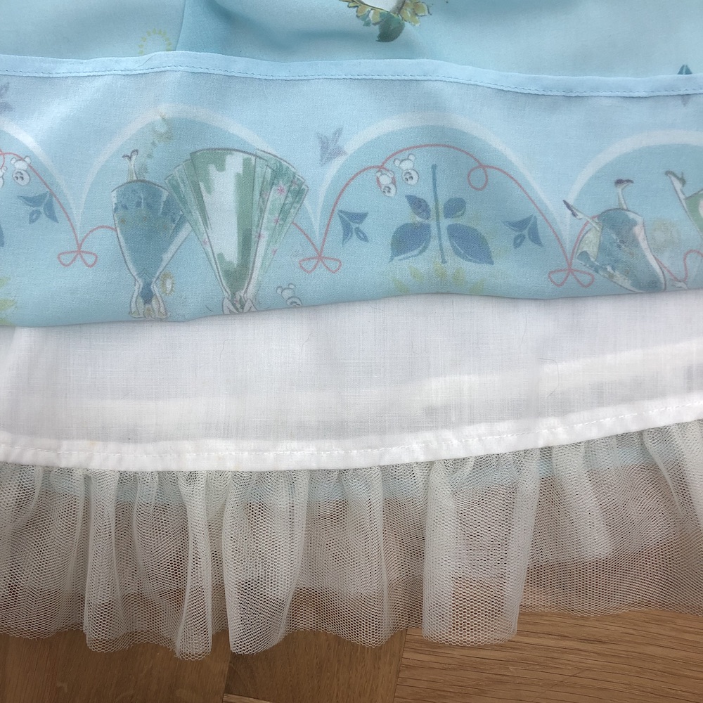 Layers of the Anna Frozen Fever Dress 2016