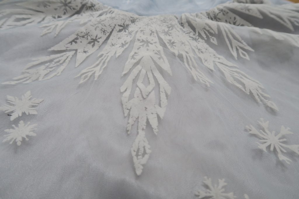 Ice Crystals detail on the skirt
